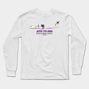 Avions de Transport Régional 72-200 - Royal Air Maroc Express Long Sleeve T-Shirt